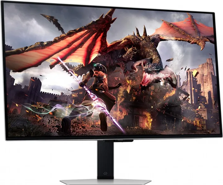 Монітор Samsung 32" Odyssey G80SD (LS32DG800SZXUA) OLED Black Curved 240Hz - мініатюра 6