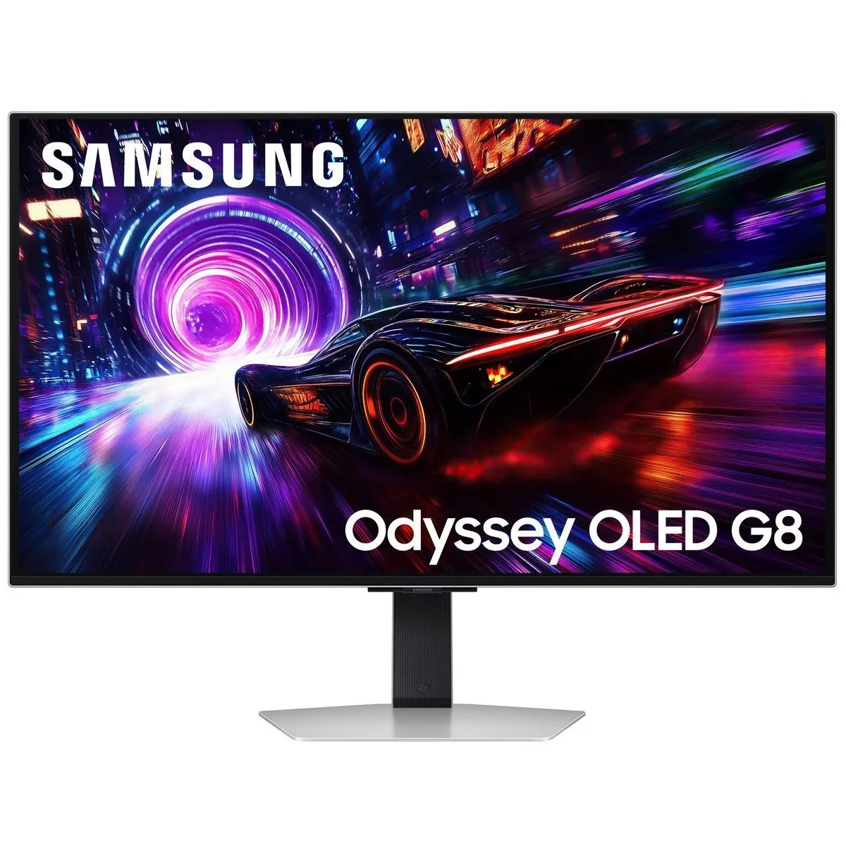 Монітор Samsung 32" Odyssey G8 G81SF (LS32FG812SIXUA) OLED Silver 240Hz - зображення 1
