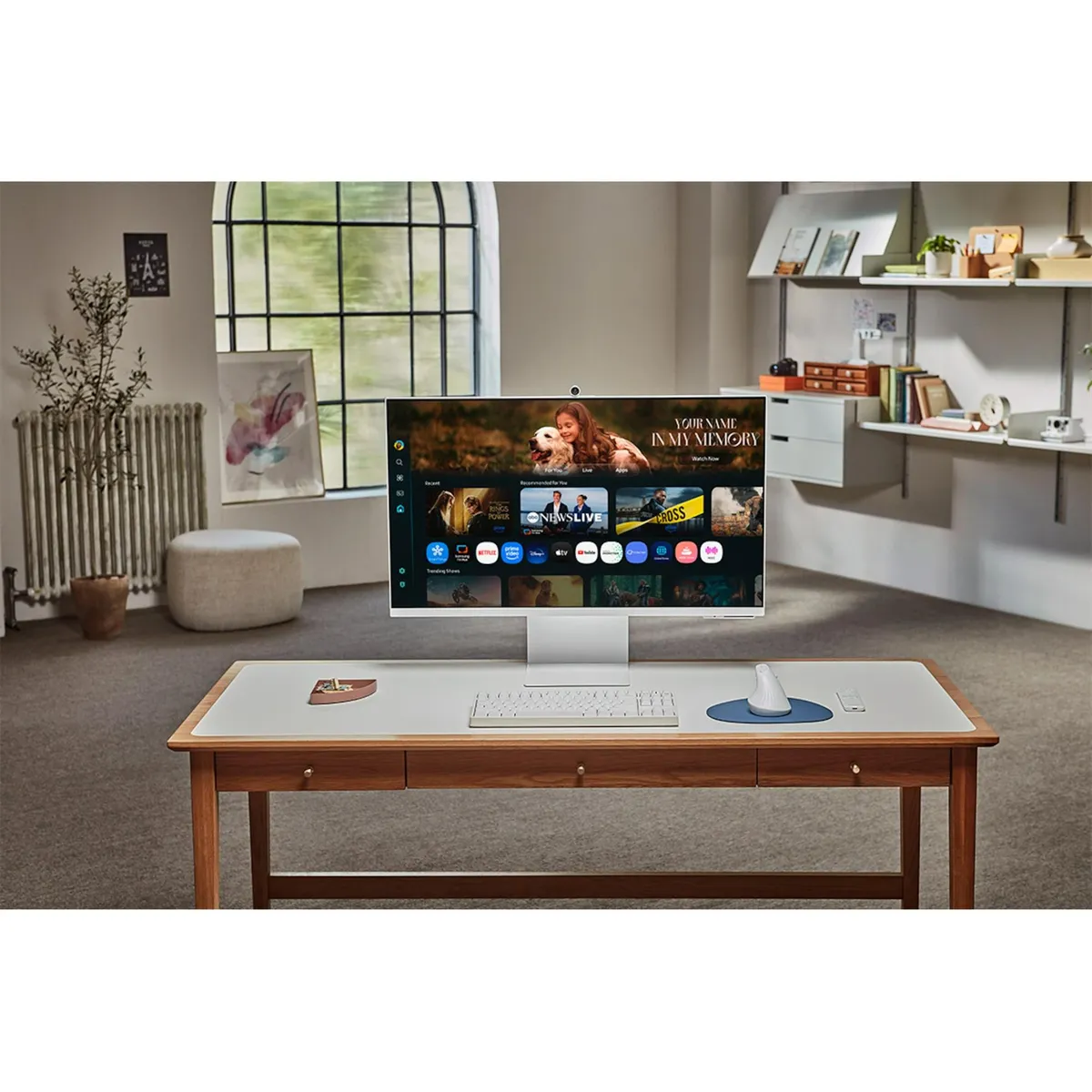 Монітор Samsung 32" Smart M8 (LS32FM803UZXUA) VA White - мініатюра 16