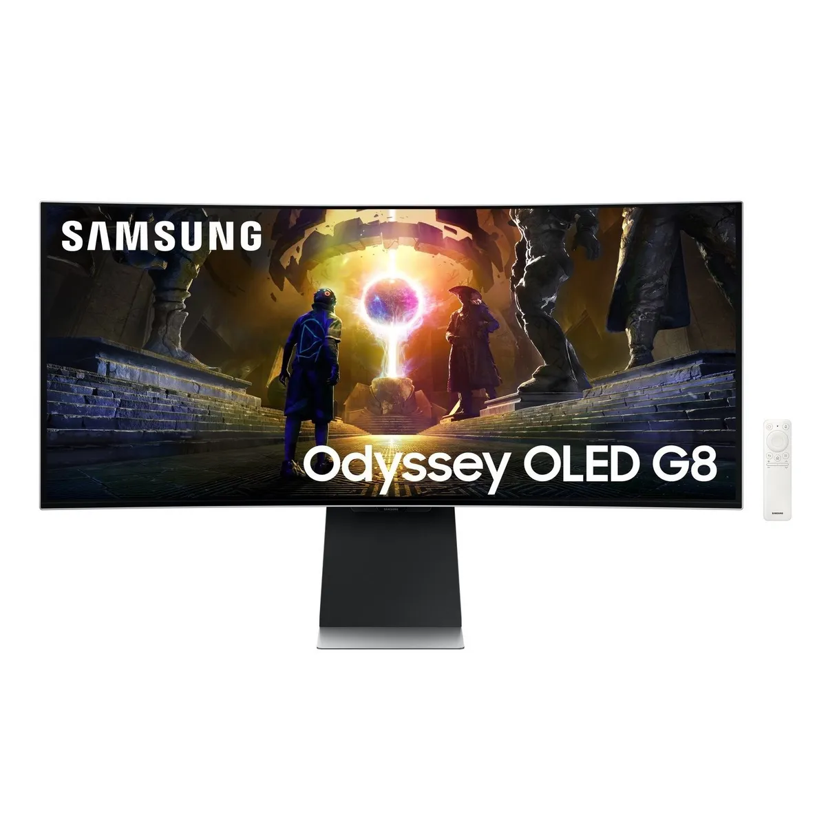 Монітор Samsung 34" LS34DG852 (LS34DG852SZXUA) OLED Black Curved 175Hz - зображення 1