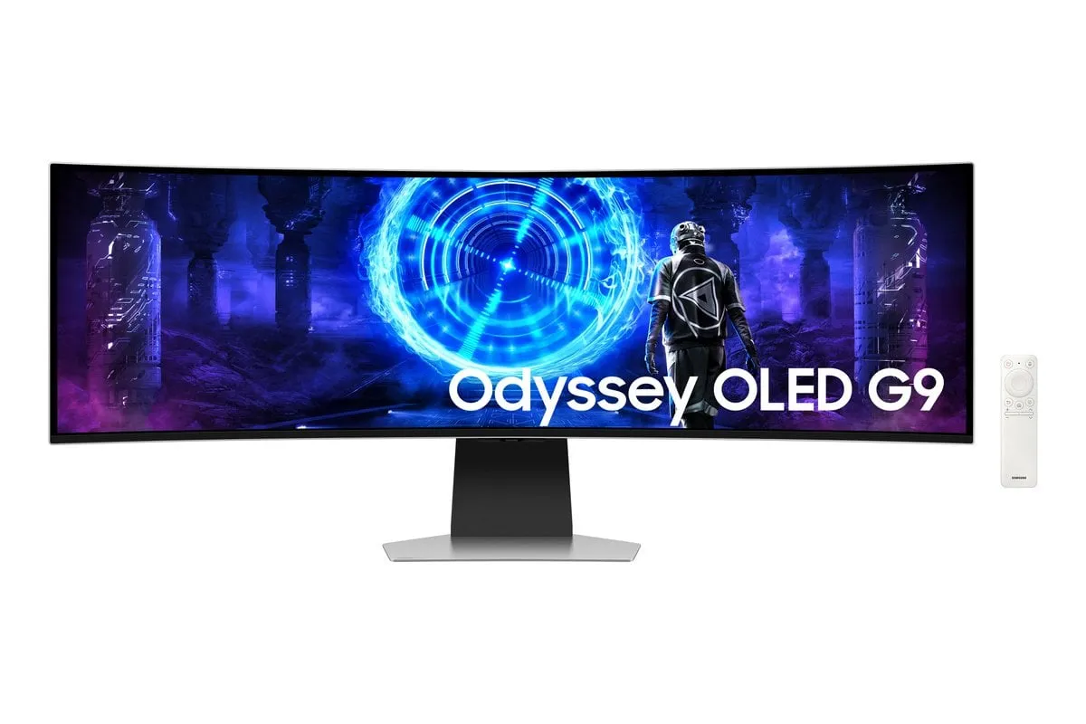 Монітор Samsung 49" Odyssey OLED G9 (LS49DG952SZXUA) Black/White Curved 240Hz - мініатюра 2