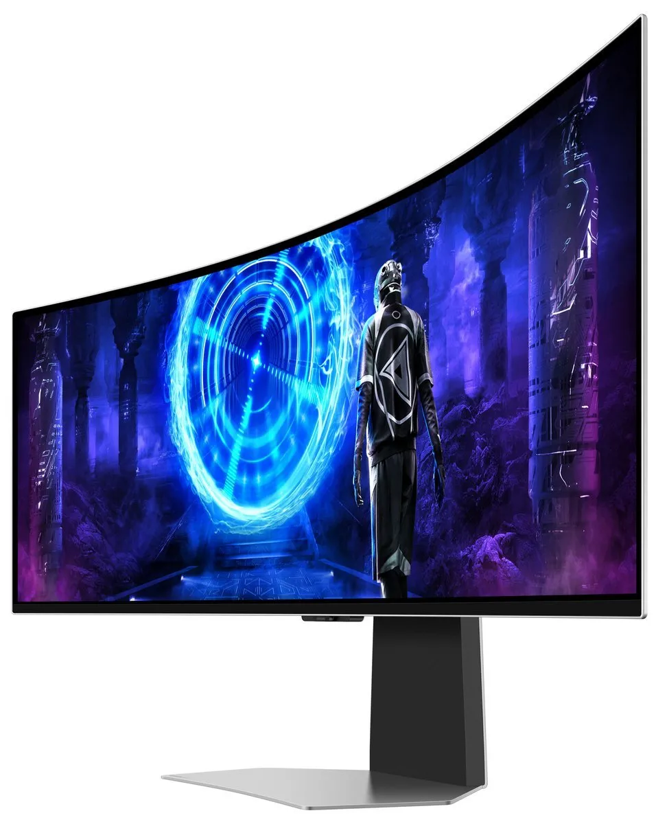 Монітор Samsung 49" Odyssey OLED G9 (LS49DG952SZXUA) Black/White Curved 240Hz - мініатюра 4