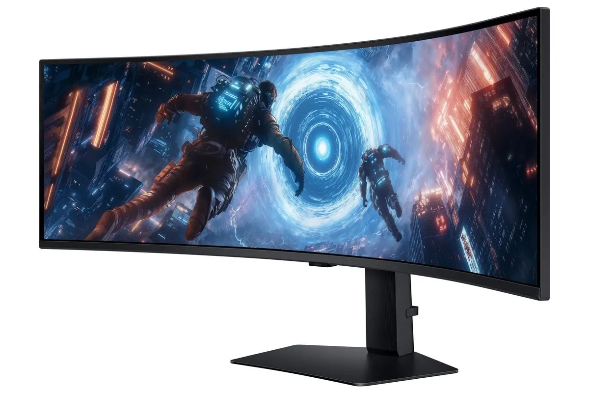 Монітор Samsung 49" Odyssey G9 (LS49FG916EIXUA) VA Black Curved 144Hz - мініатюра 3