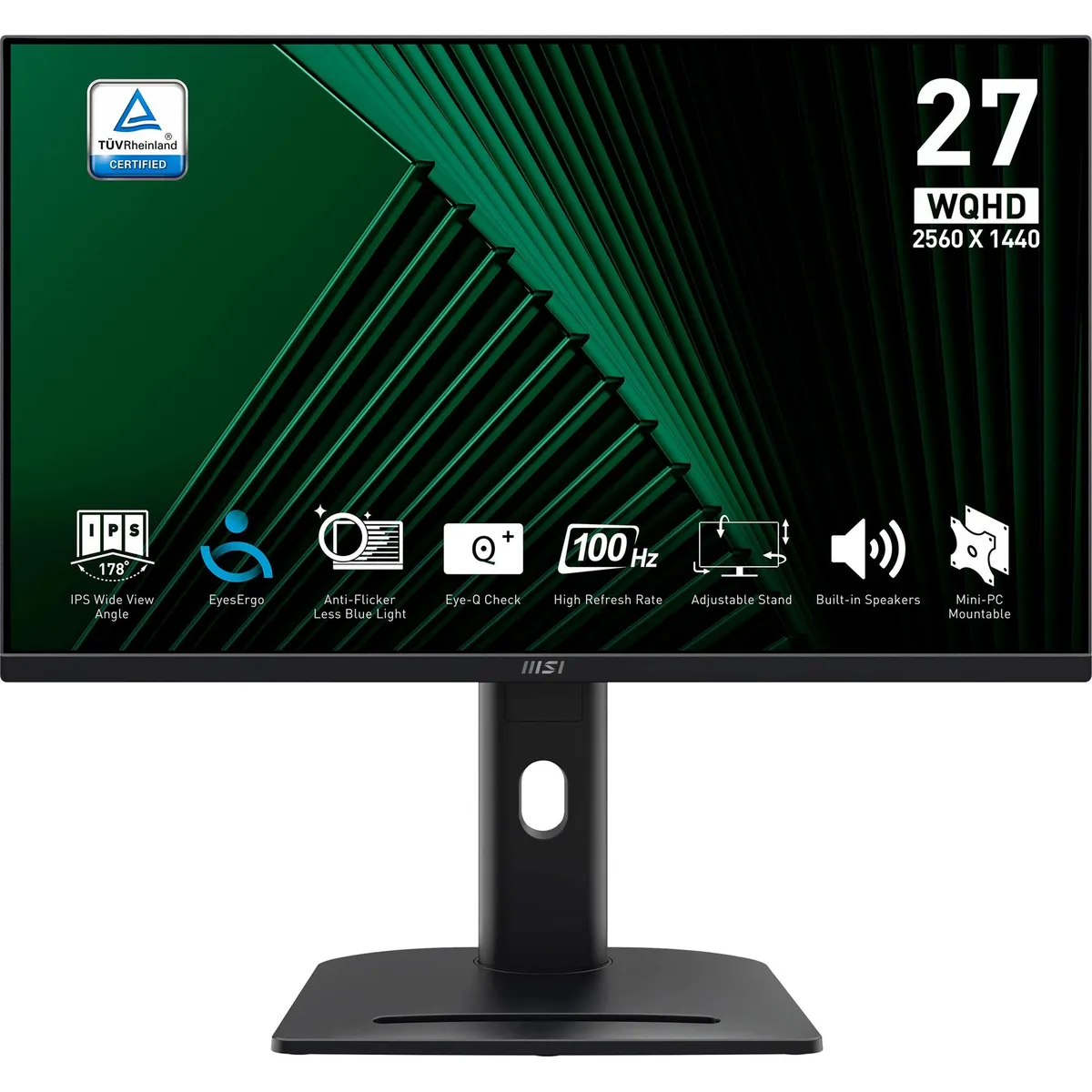 Монітор MSI 27" Pro MP275QPG IPS Black 100Hz - зображення 1