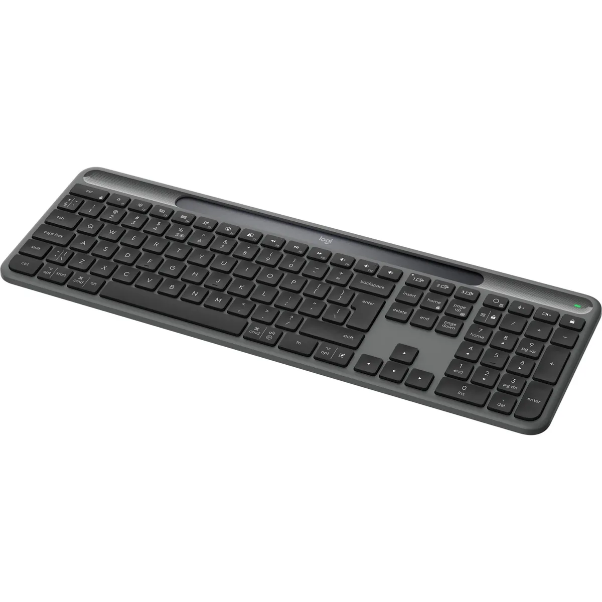 Клавiатура бездротова Logitech Slim Solar+ for Business Graphite (920-013779) - мініатюра 3