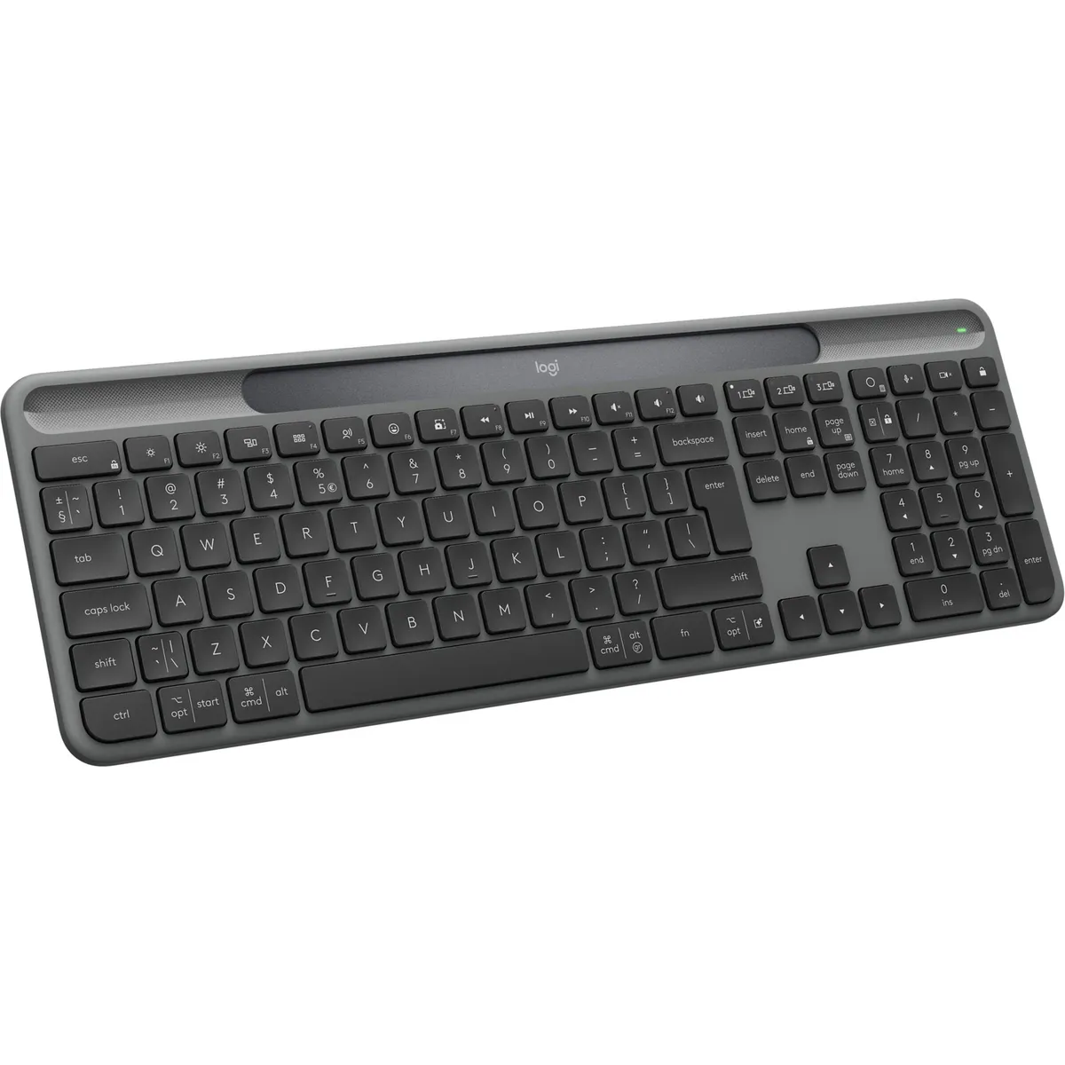 Клавiатура бездротова Logitech Slim Solar+ for Business Graphite (920-013779) - мініатюра 4