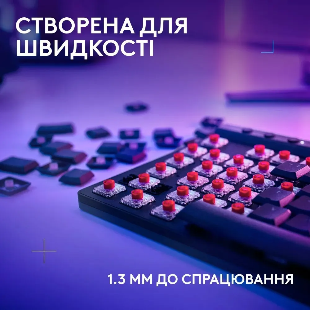 Клавiатура бездротова Logitech G515 Rapid TKL Black (920-013861) - мініатюра 6
