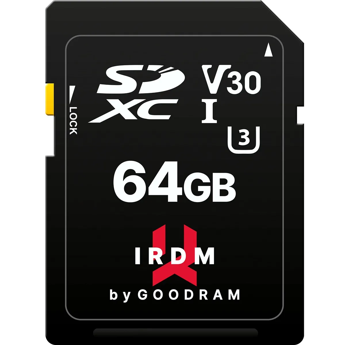 Карта пам`ятi SDXC  64GB UHS-I/U3 Class 10 Goodram IRDM S3A0 R100/W40MB/s (IR-S3A0-0640R12) - зображення 1