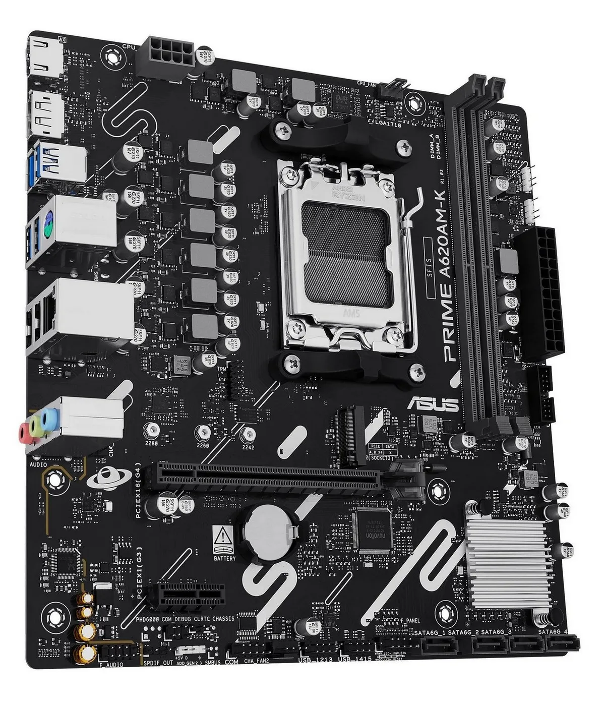 Материнська плата Asus Prime A620AM-K Socket AM5 - мініатюра 4