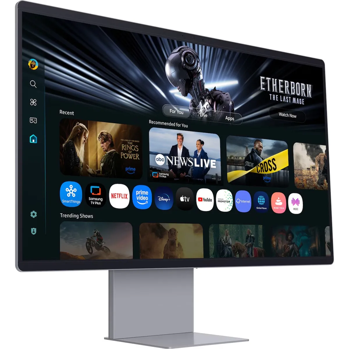 Монітор Samsung 32" Smart M9 (LS32FM902SIXUA) QD-OLED Black 165Hz - мініатюра 10