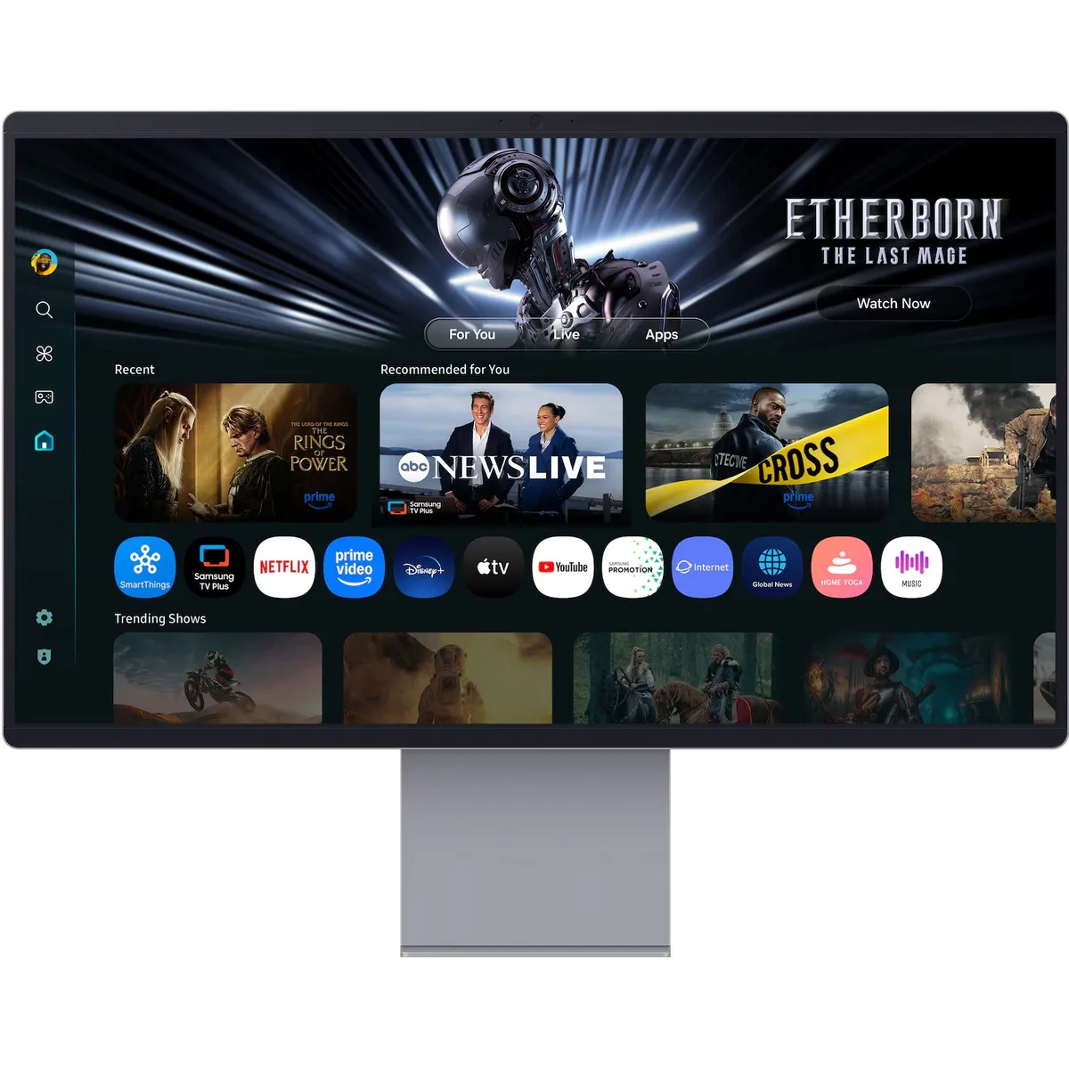 Монітор Samsung 32" Smart M9 (LS32FM902SIXUA) QD-OLED Black 165Hz - мініатюра 9