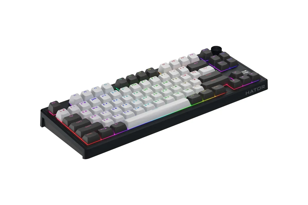 Клавіатура бездротова Hator Skyfall 80 Wireless Grey-Black (HTK4180UA) - мініатюра 3