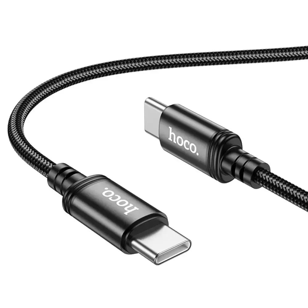 Кабель Hoco X89 Wind USB Type-C - USB Type-C (M/M), 1 м, Black (6931474784384) - мініатюра 2