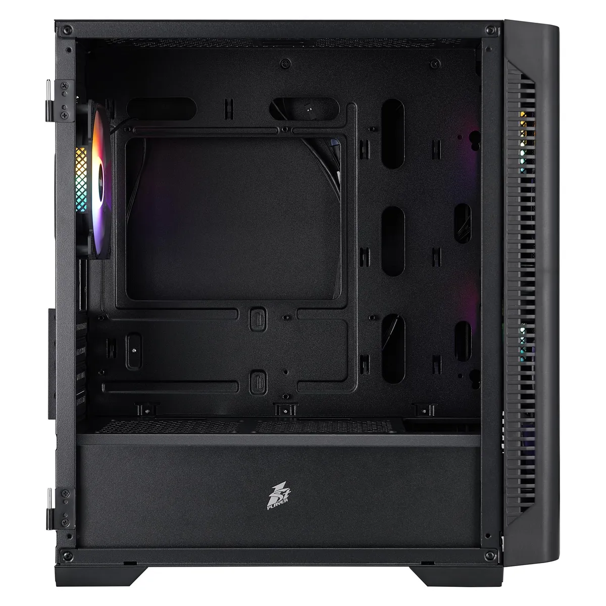 Корпус 1stPlayer D4-M-BK-2F1P-1F1 Black - мініатюра 6