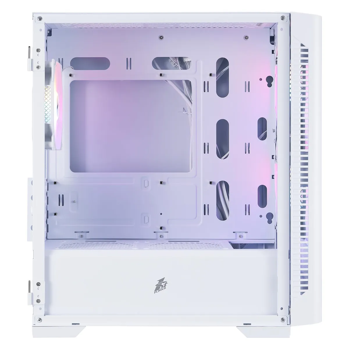 Корпус 1stPlayer D4-M-WH-2F1P-W-1F1-W White - мініатюра 6