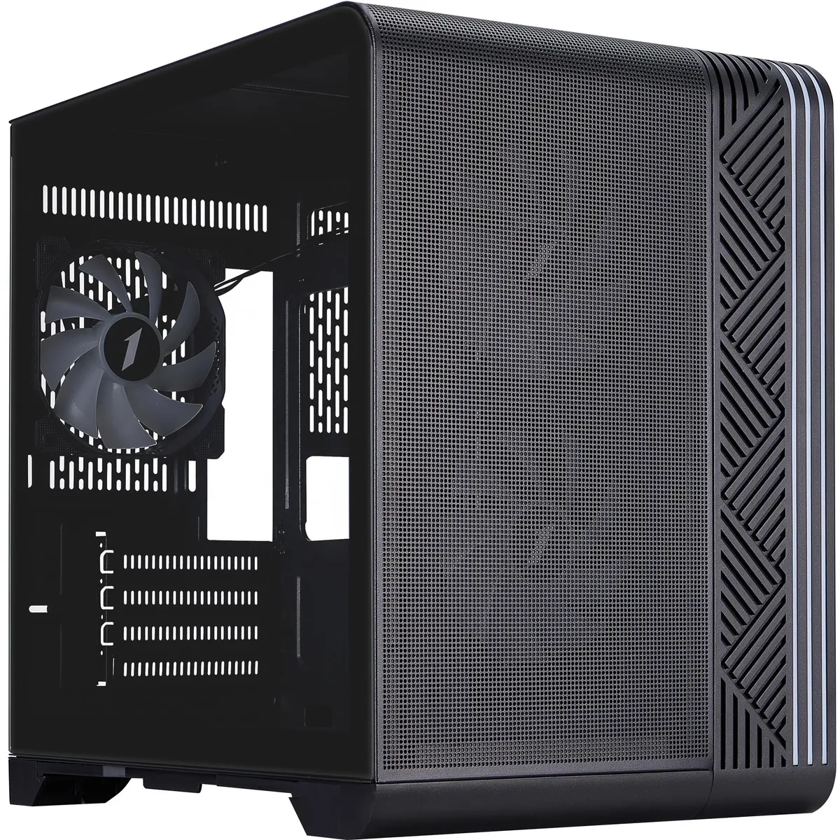Корпус 1stPlayer VT5-BK-3F7 Black - мініатюра 9