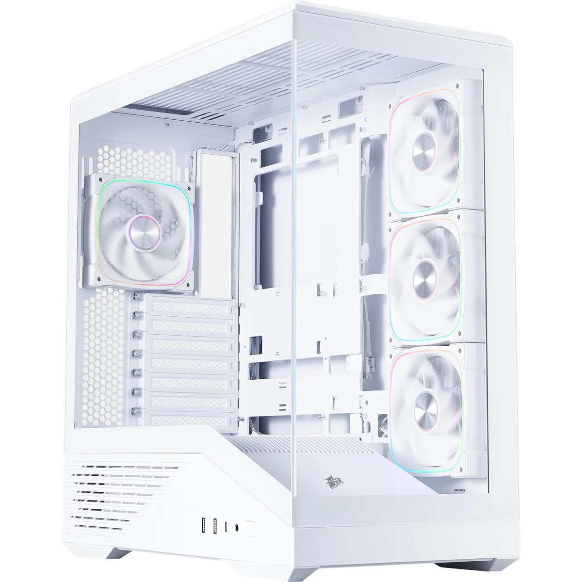 Корпус 1stPlayer GM7-WH-3FN7R-W-1FN7-W White - зображення 1