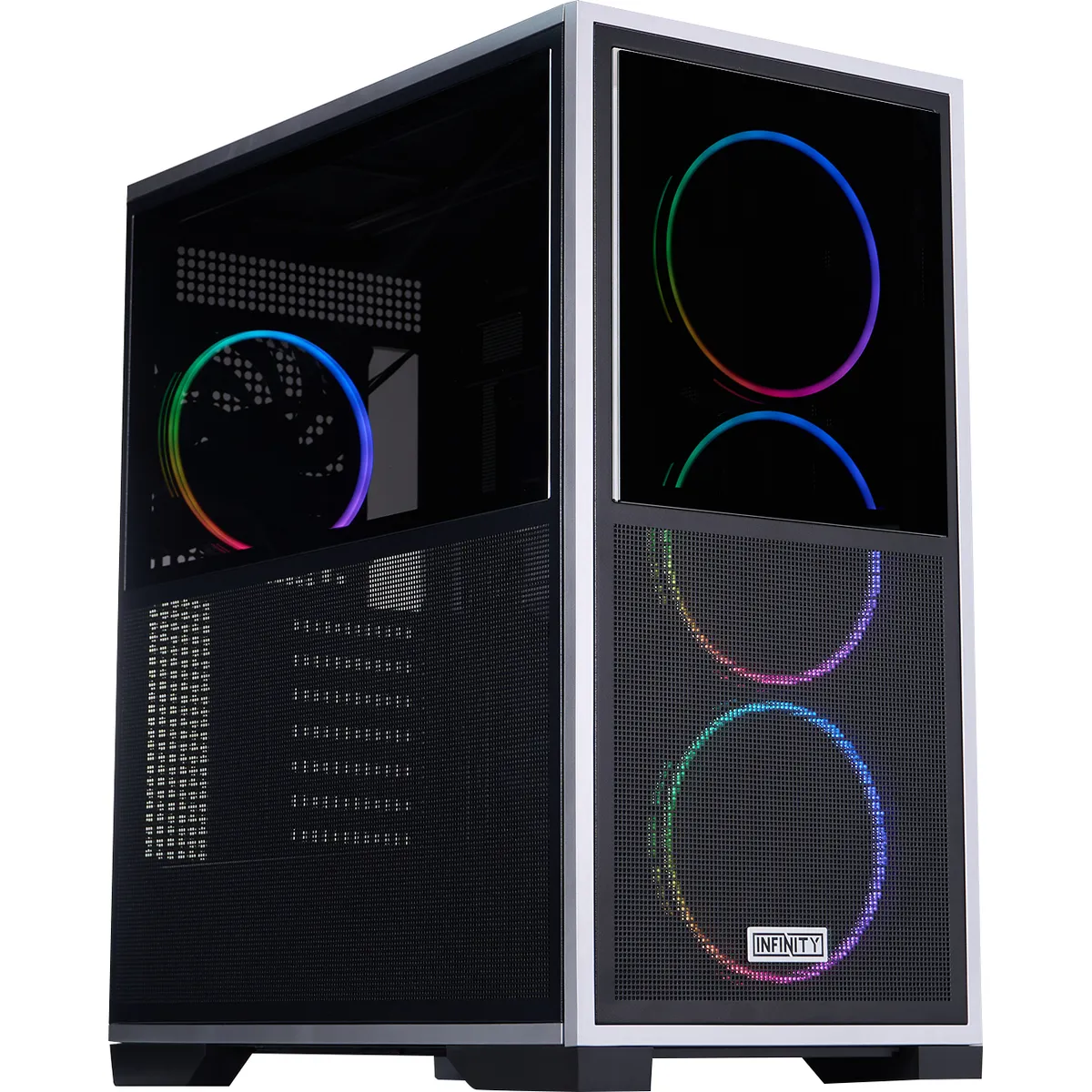 Корпус 1stPlayer IF8-BK-4FO7-14 Black - зображення 1