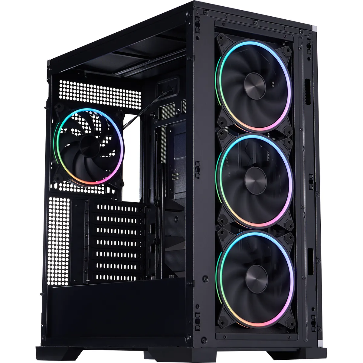 Корпус 1stPlayer IF8-BK-4FO7-14 Black - мініатюра 2