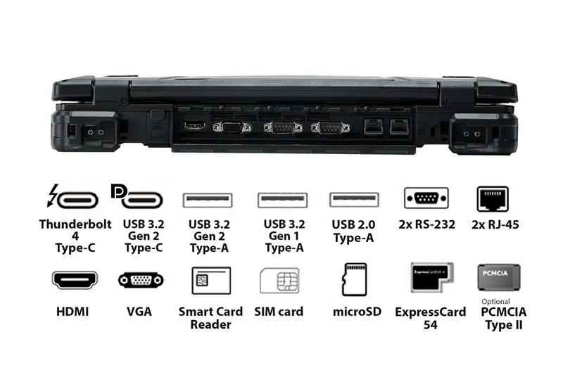 Ноутбук Durabook Z14 Basic (Z4E2R3DE3BXX) Black - мініатюра 8