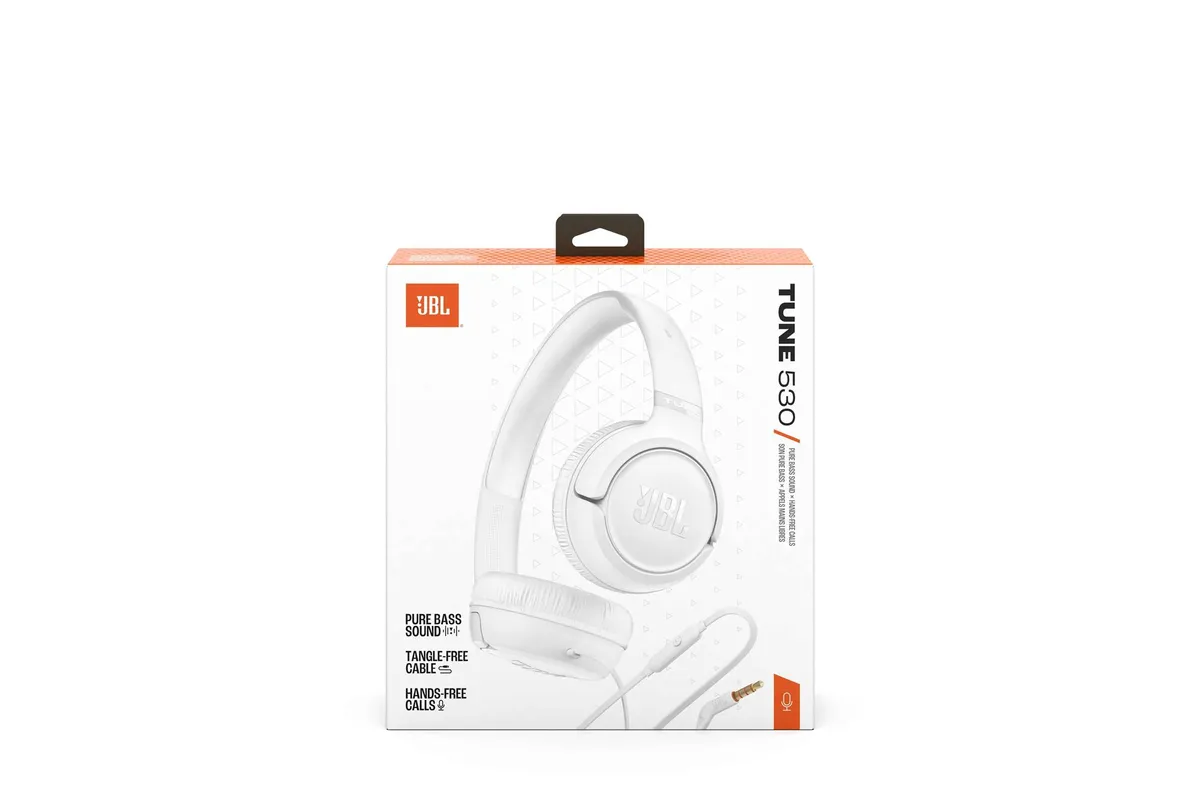 Гарнiтура JBL Tune 530 White (JBLT530WHT) - зображення 1