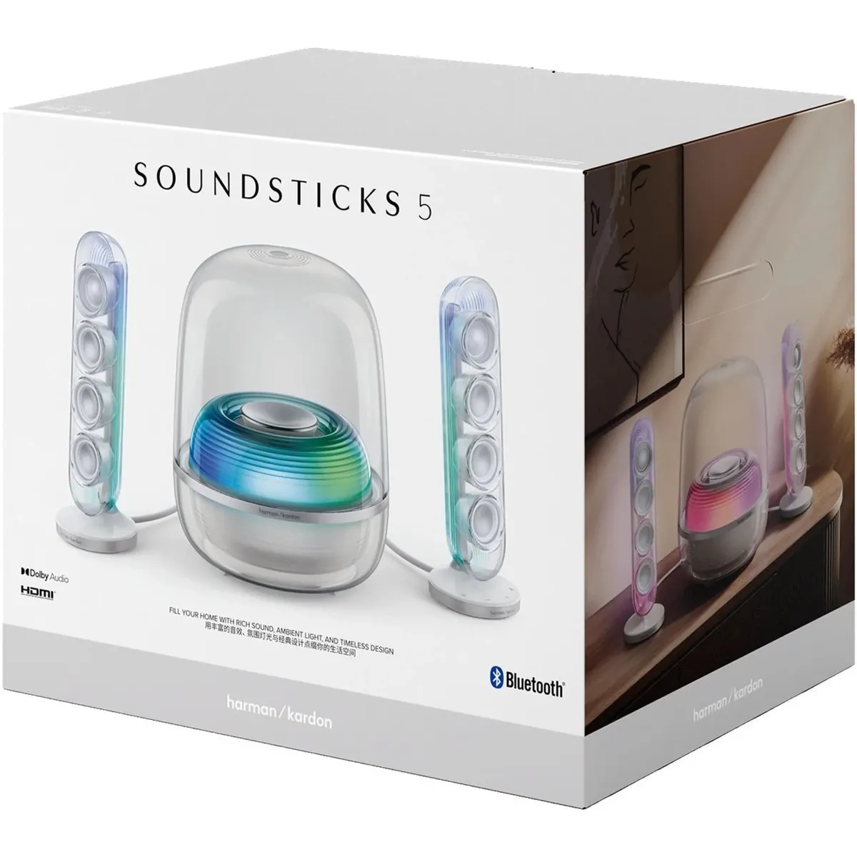 Акустична система Harman/Kardon SoundSticks 5 White (HKSOUNDSTK5WEP) - мініатюра 11