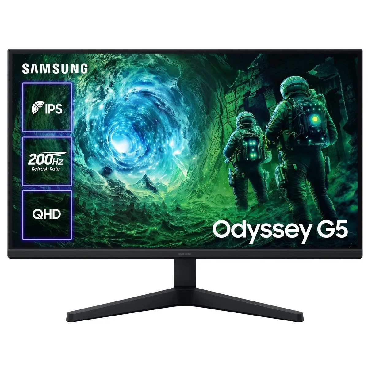 Монiтор Samsung 27" Odyssey G5 (LS27FG532EIXUA) IPS Black 200Hz - зображення 1
