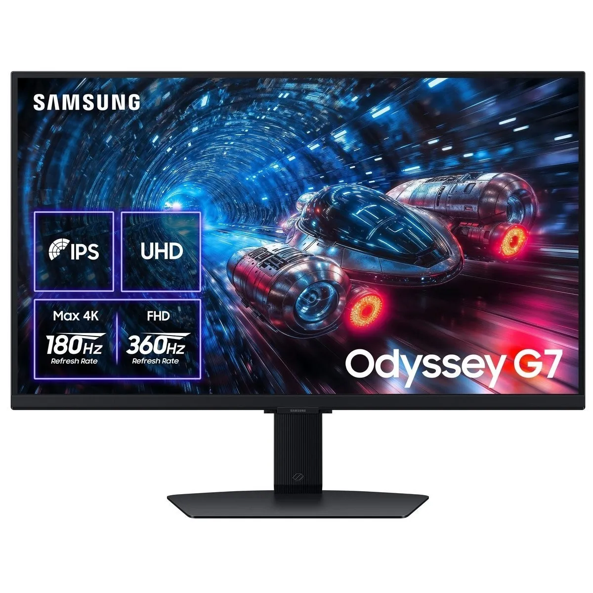 Монiтор Samsung 27" Odyssey G7 (LS27FG706EIXUA) IPS Black 360Hz - зображення 1