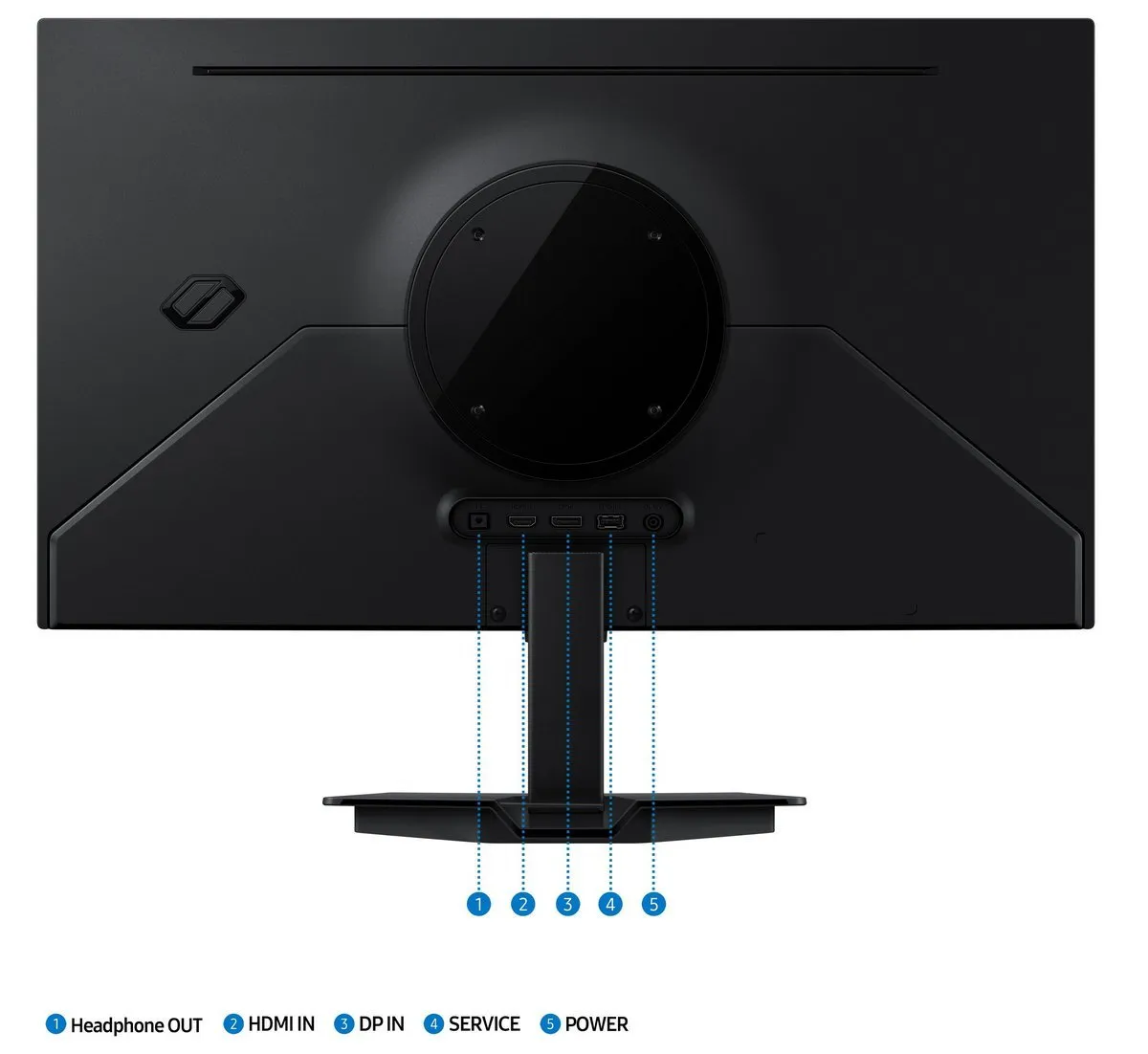 Монiтор Samsung 27" Odyssey G5 (LS27FG502SIXUA) OLED Black 180Hz - мініатюра 11