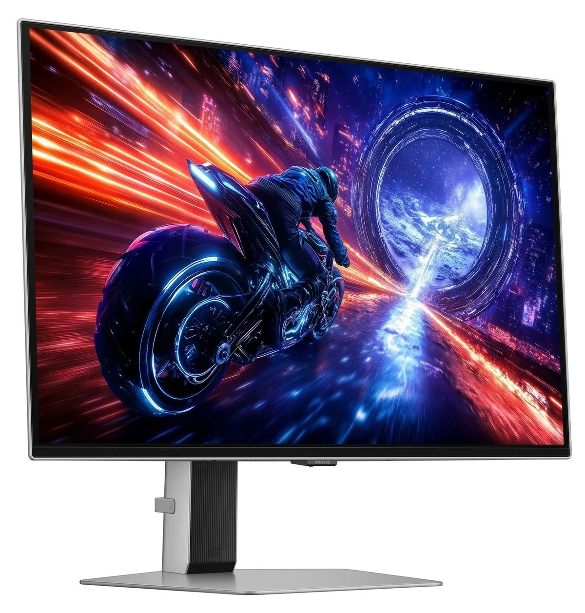 Монiтор Samsung 27" Odyssey G6 (LS27FG602SIXUA) OLED Silver 500Hz - мініатюра 2