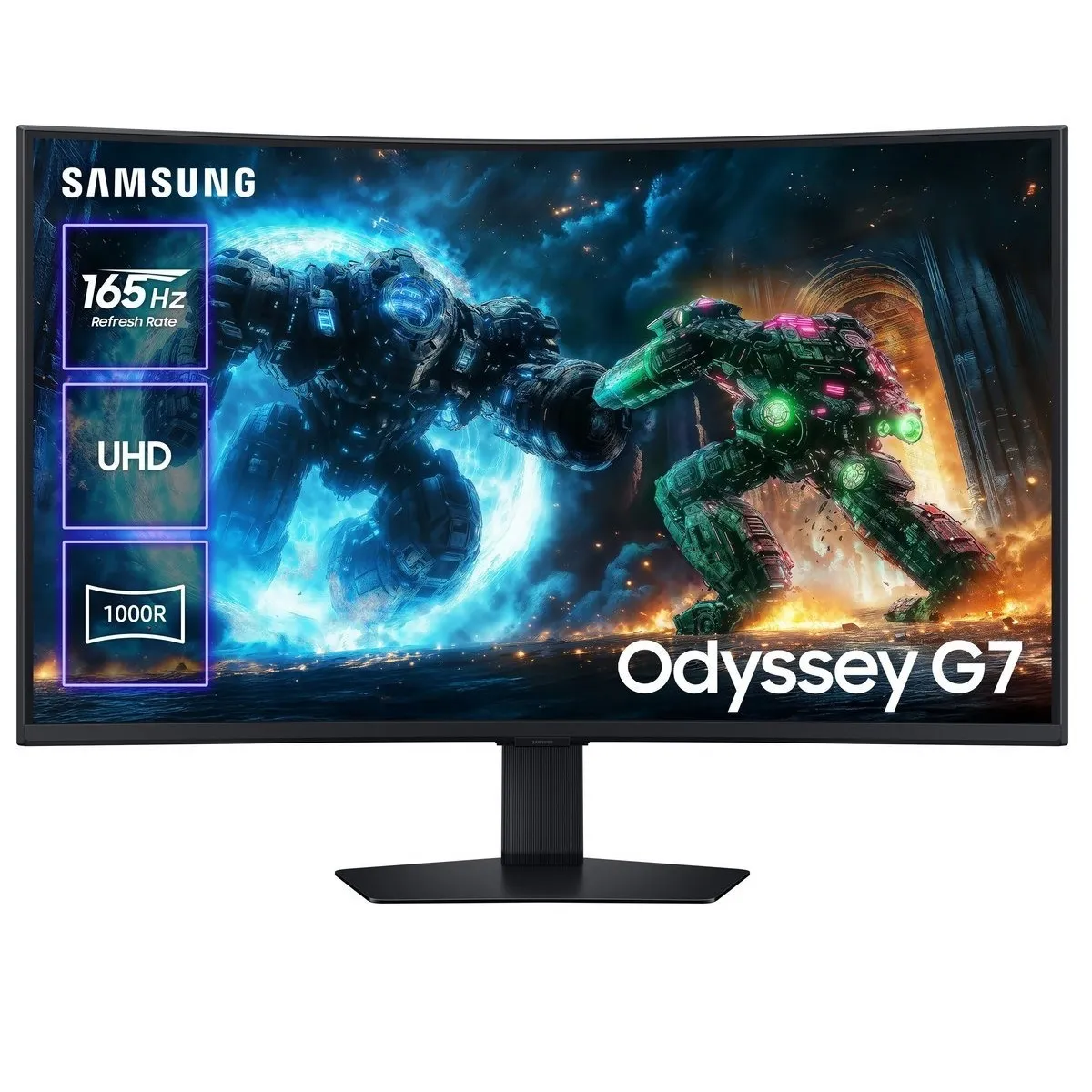 Монiтор Samsung 37" Odyssey G7 (LS37FG756EIXUA) VA Black 165Hz Curved - зображення 1