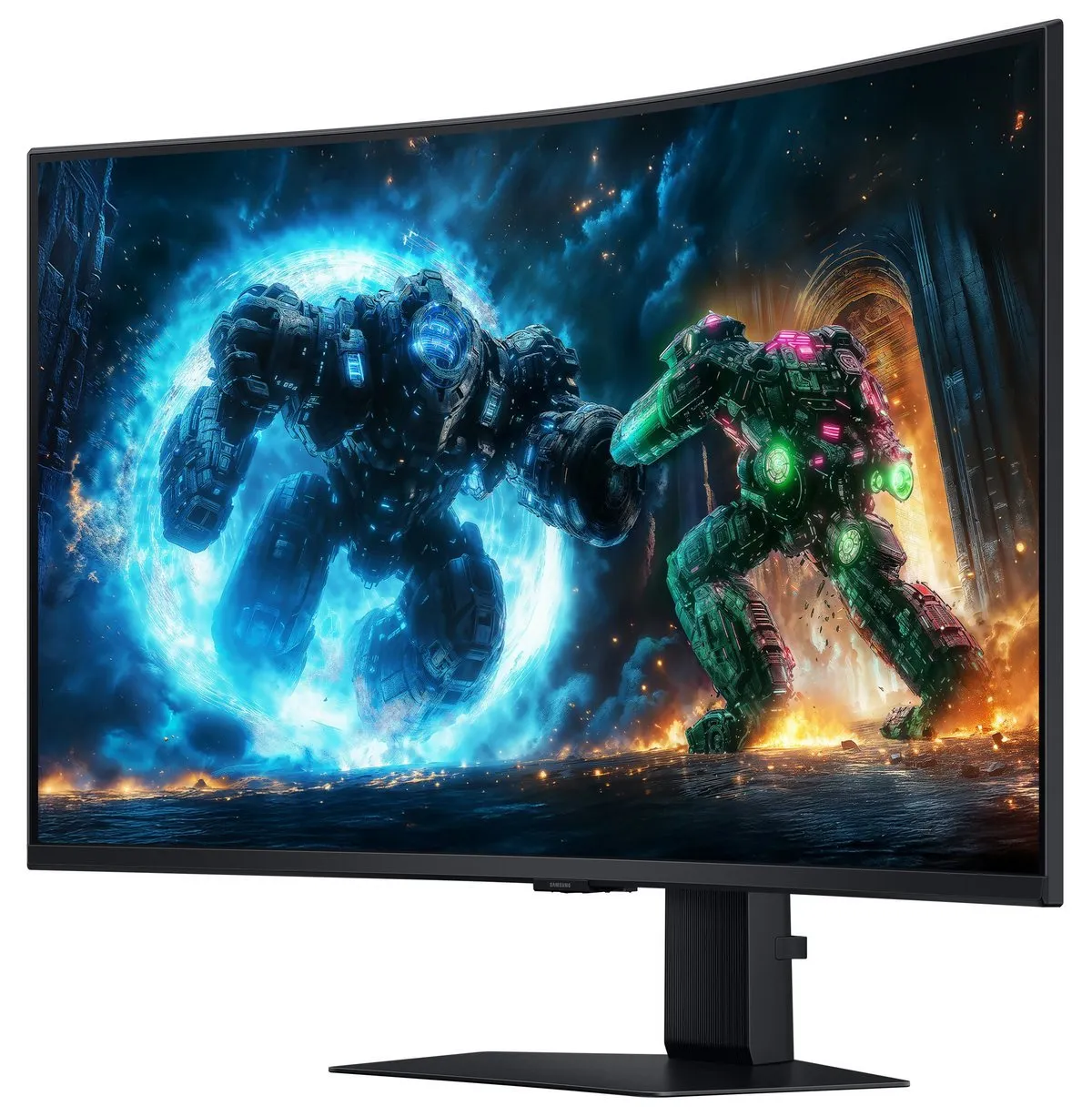 Монiтор Samsung 37" Odyssey G7 (LS37FG756EIXUA) VA Black 165Hz Curved - мініатюра 3