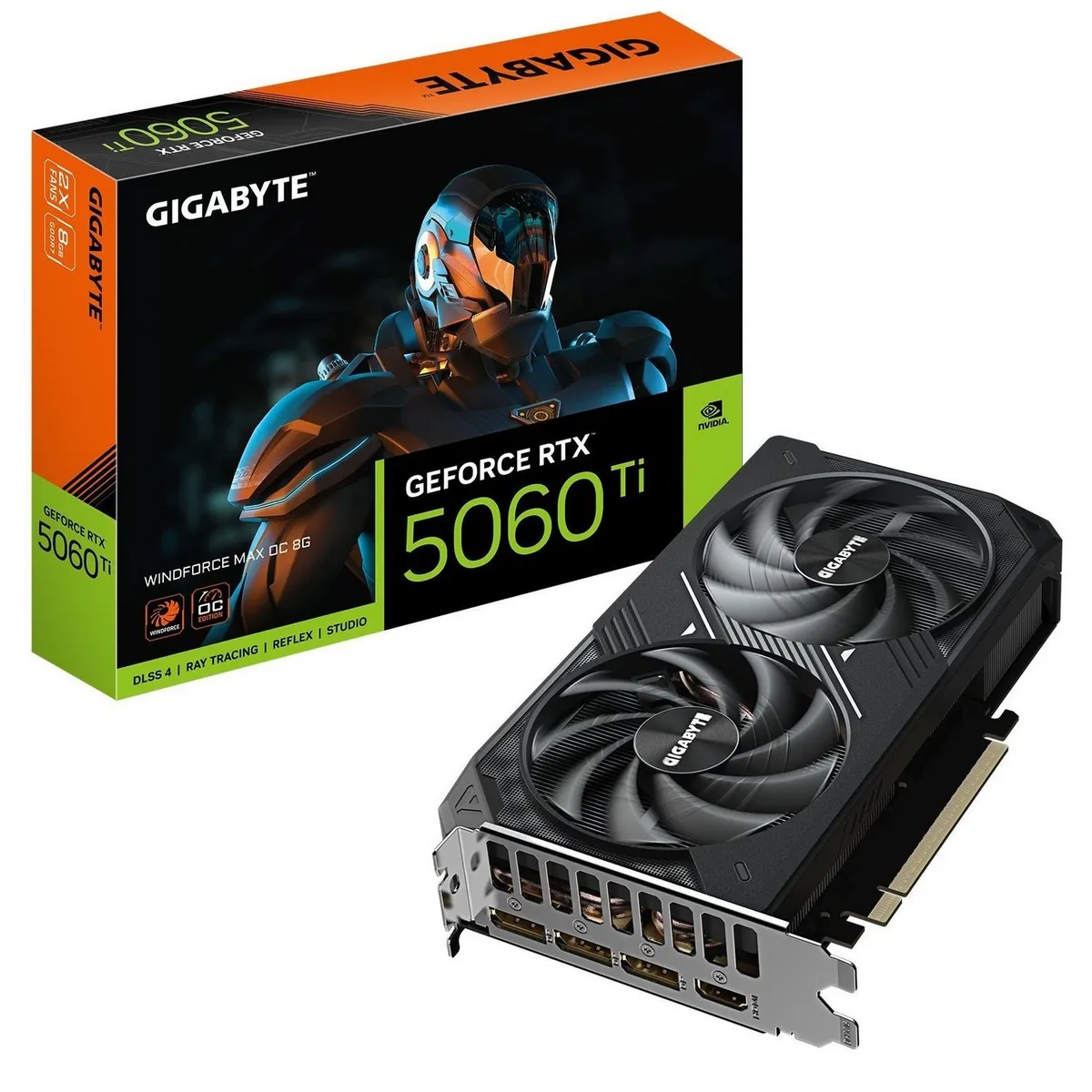 Відеокарта GF RTX 5060 Ti  8GB GDDR7 WindForce Max OC Gigabyte (GV-N506TWF2MAX OC-8GD) - зображення 1