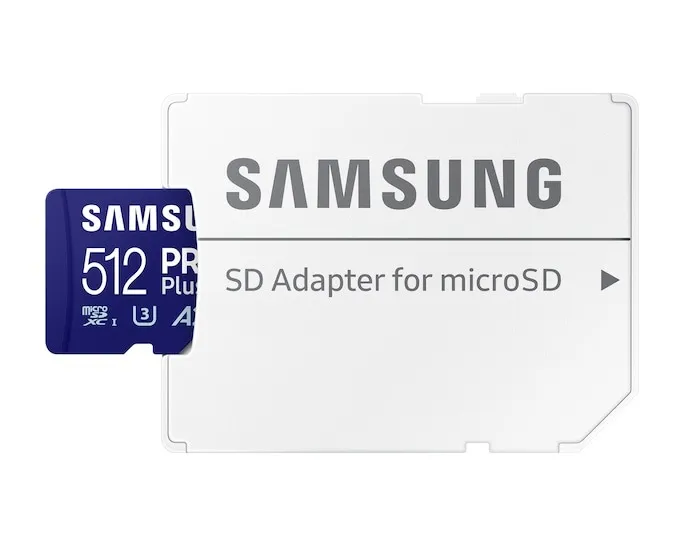 Карта пам`яті MicroSDXC 512GB UHS-I/U3 Class 10 Samsung Pro Plus R180/W130MB/s + SD-адаптер (MB-MD512SB/WW) - мініатюра 5