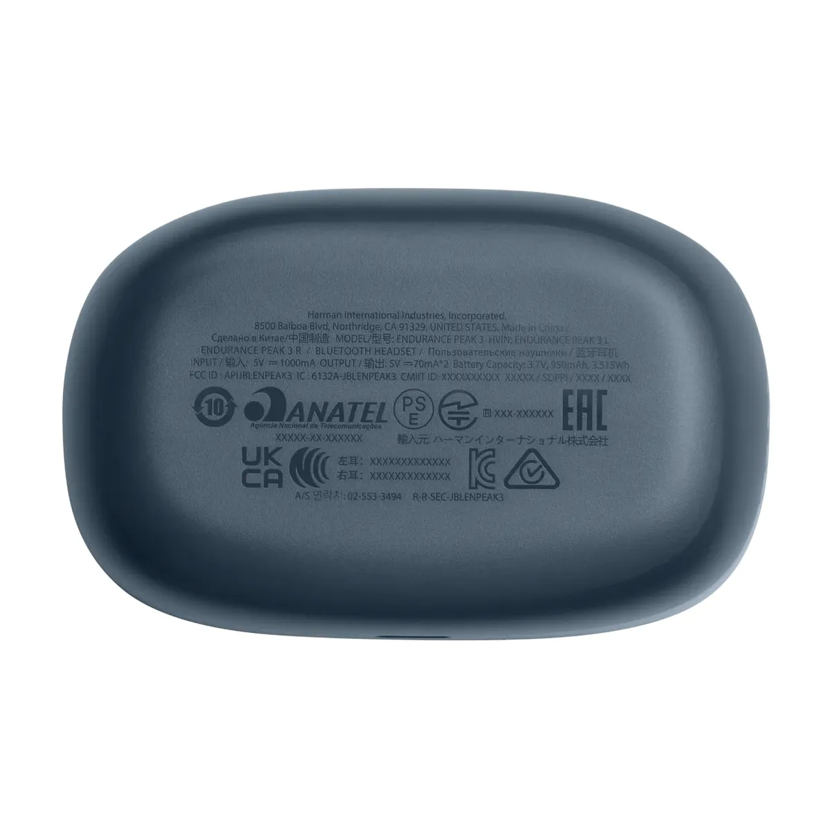 Bluetooth-гарнітура JBL Endurance Peak 3 Blue (JBLENDURPEAK3BLU) - мініатюра 8