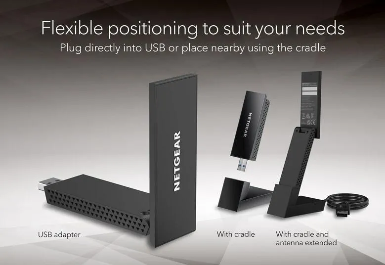Бездротовий адаптер Netgear A8000 (A8000-100PES) - мініатюра 9