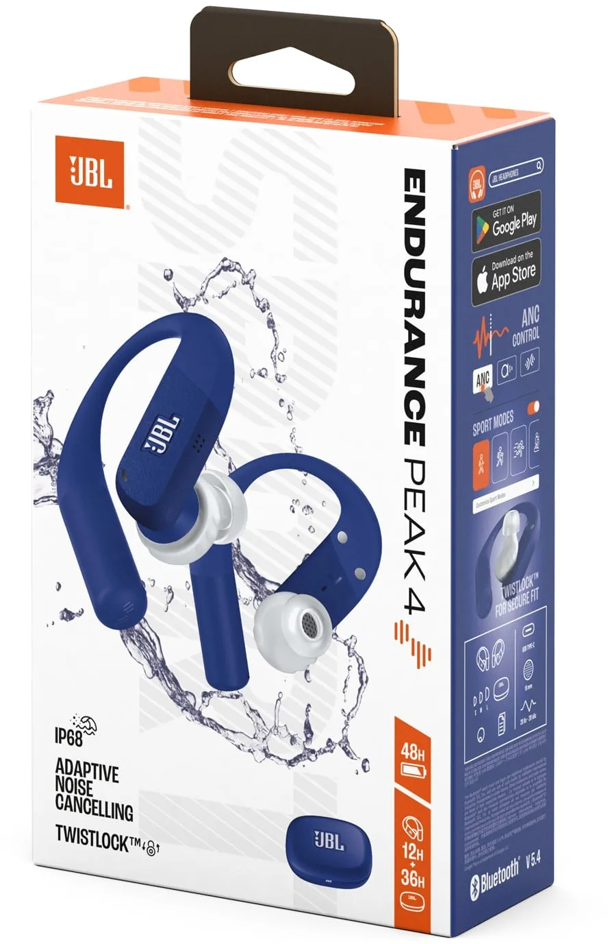 Bluetooth-гарнітура JBL Endurance Peak 4 Blue (JBLENDUPEAK4BLU) - мініатюра 8
