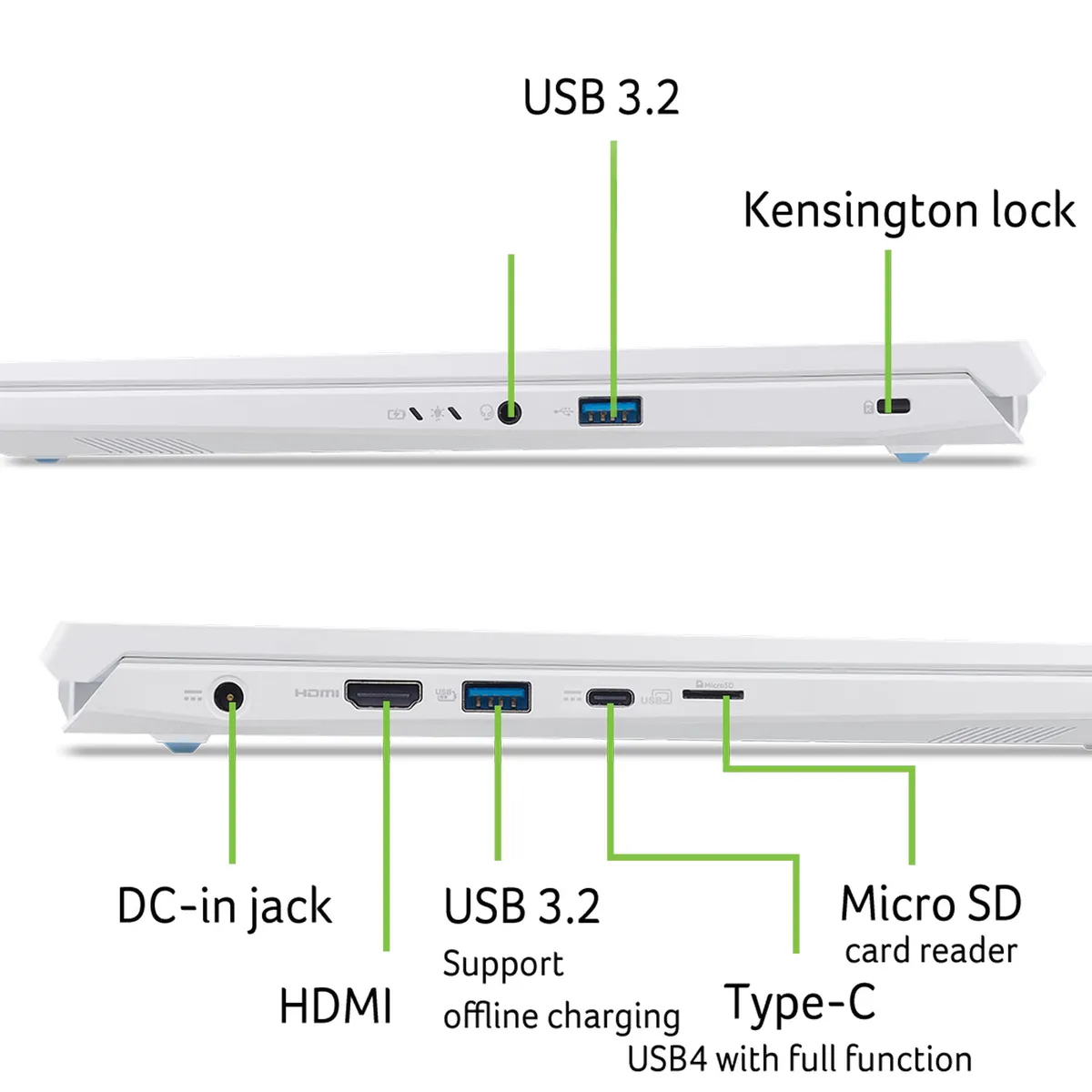 Ноутбук Acer Nitro V 14 ANV14-62-R4XB (NH.QW4EU.002) White - мініатюра 11