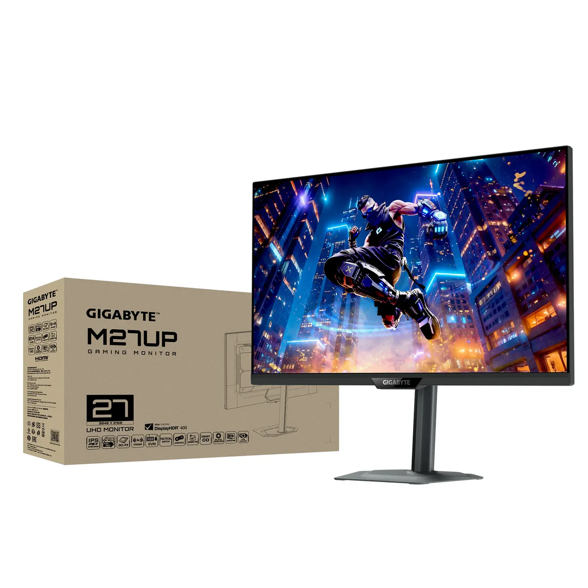 Монітор Gigabyte 27" M27UP IPS Black 160Hz - мініатюра 2