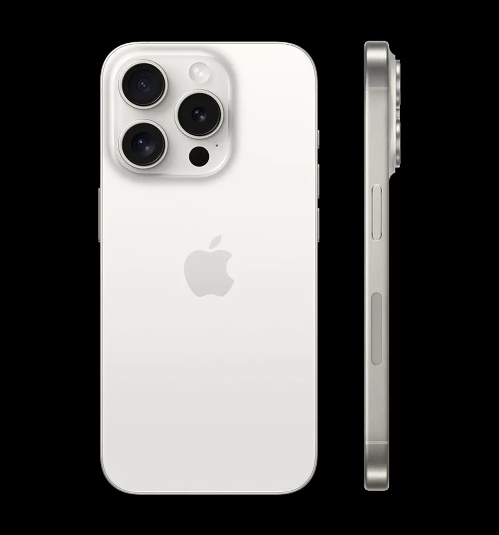 Смартфон Apple iPhone 15 Pro 256GB A3102 White Titanium (Восстановленный / Почти новый) - мініатюра 5