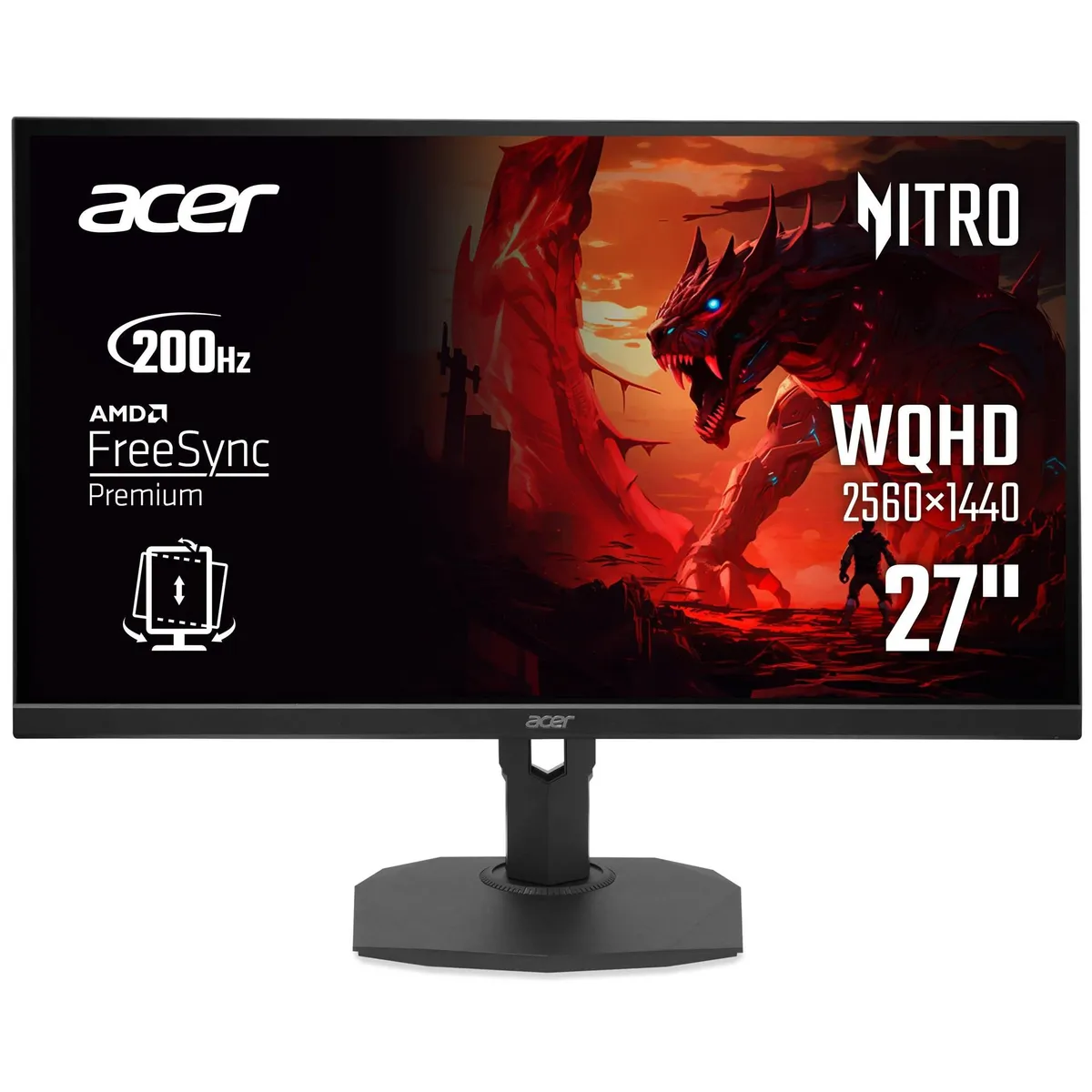 Монітор Acer 27" Nitro XF273UX1bmiiprx (UM.HX0EE.109) IPS Black 200Hz - зображення 1