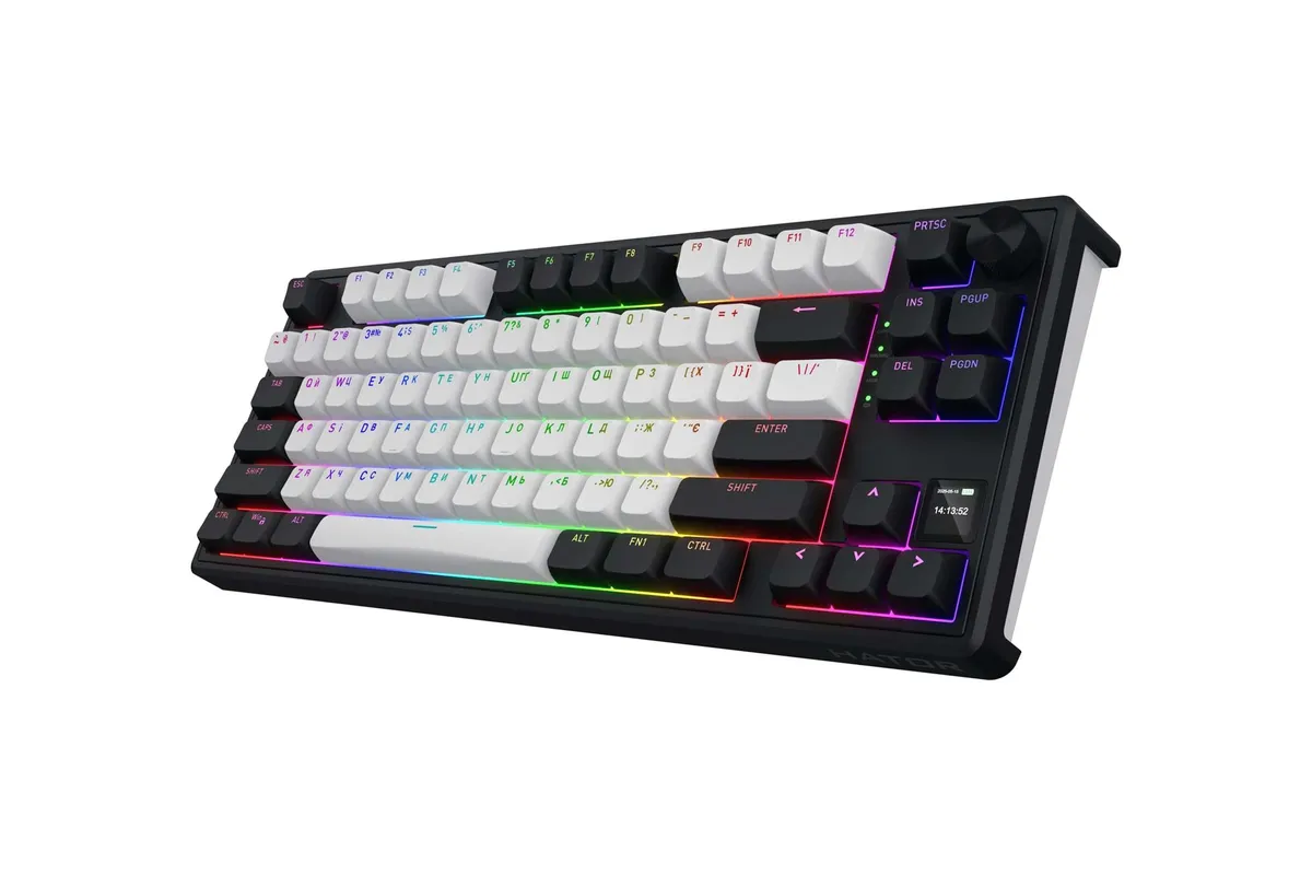 Клавіатура бездротова Hator Skyfall 80 MAG Ultima 8K Wireless White-Black (HTK3880UA) - мініатюра 2