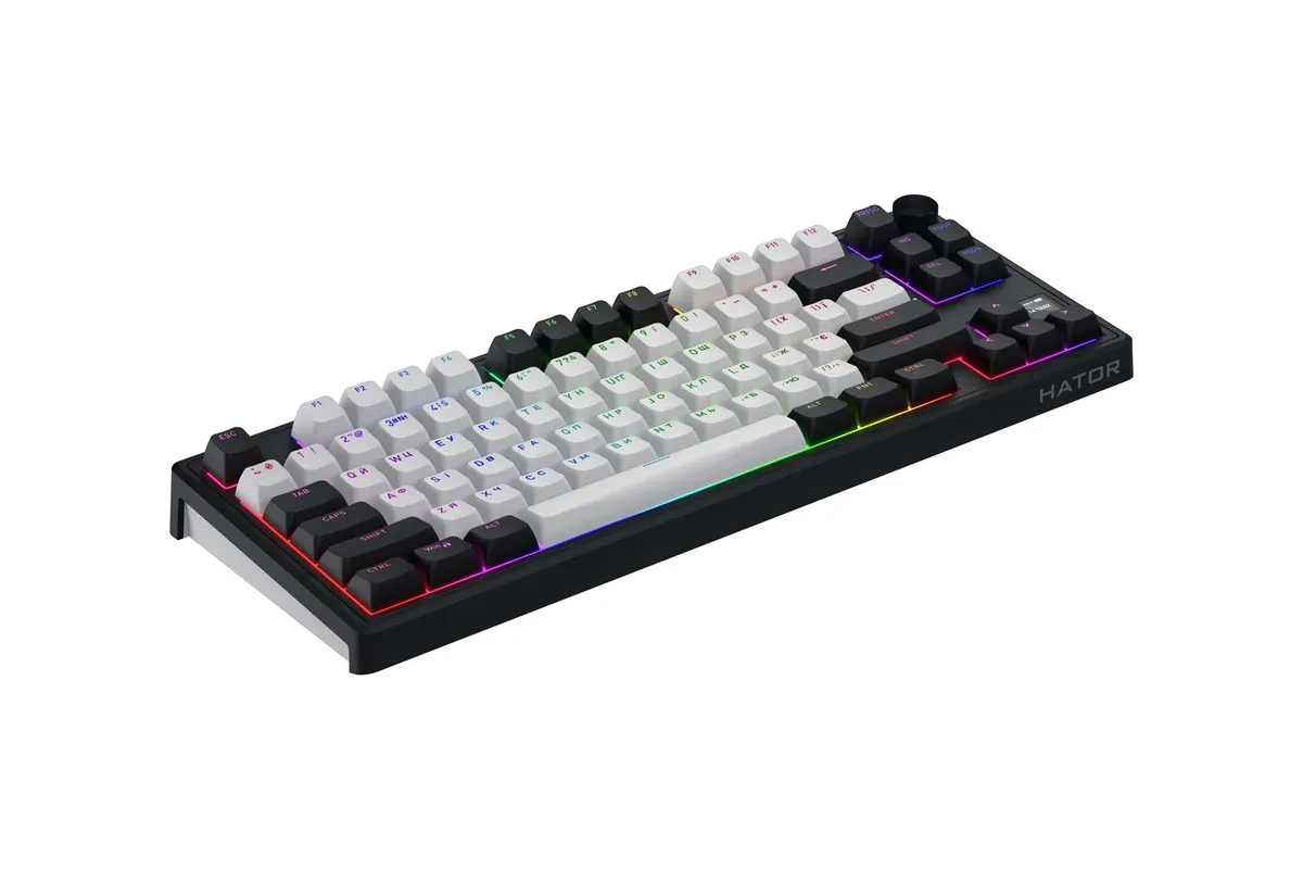Клавіатура бездротова Hator Skyfall 80 MAG Ultima 8K Wireless White-Black (HTK3880UA) - мініатюра 3