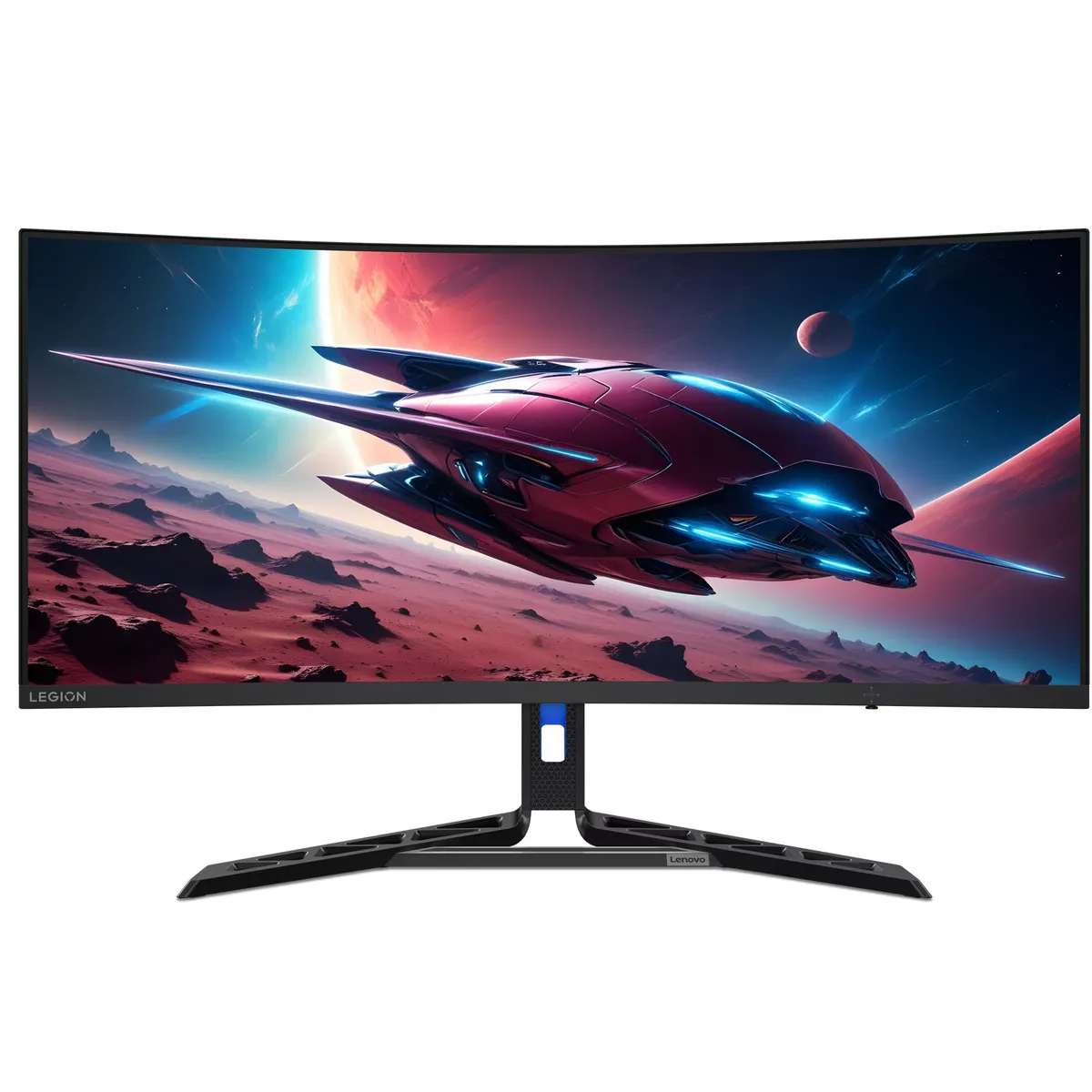 Монітор Lenovo 34" Legion R34w-30 (67C7GACBUA) VA Black Curved 180Hz - мініатюра 6