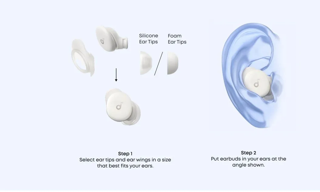 Bluetooth-гарнітура Anker SoundCore Sleep A30 White (D1301G21) - мініатюра 12
