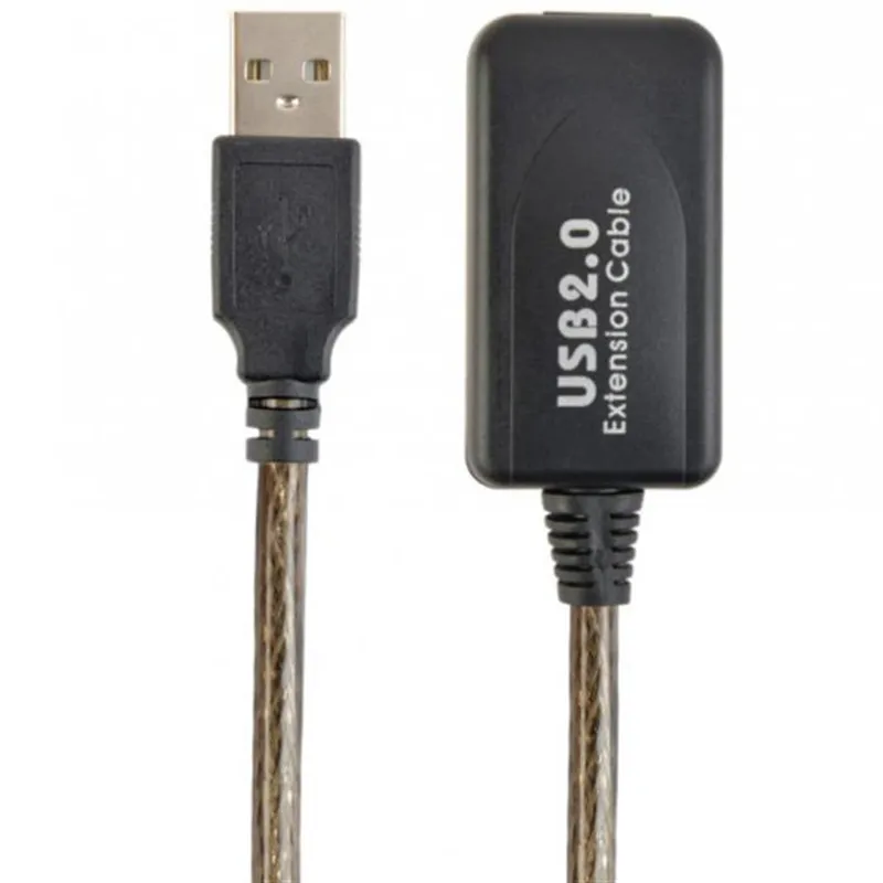 Кабель Cablexpert USB - USB V 2.0 (M/F), активний подовжувач, 10 м, чорний (UAE-01-10M)  - мініатюра 5
