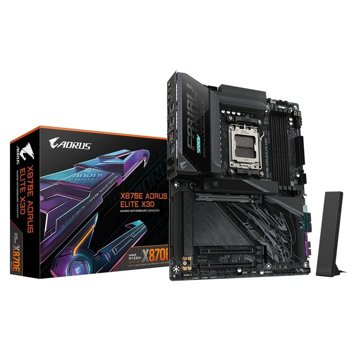 Материнська плата Gigabyte X870E Aorus Elite X3D Socket AM5 - зображення 1