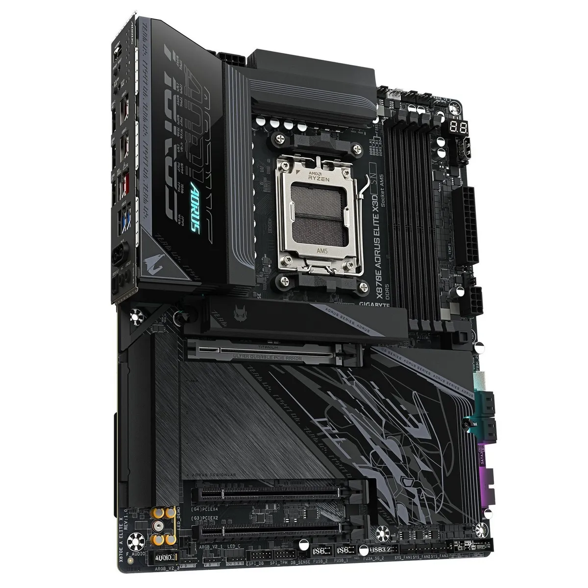 Материнська плата Gigabyte X870E Aorus Elite X3D Socket AM5 - мініатюра 3