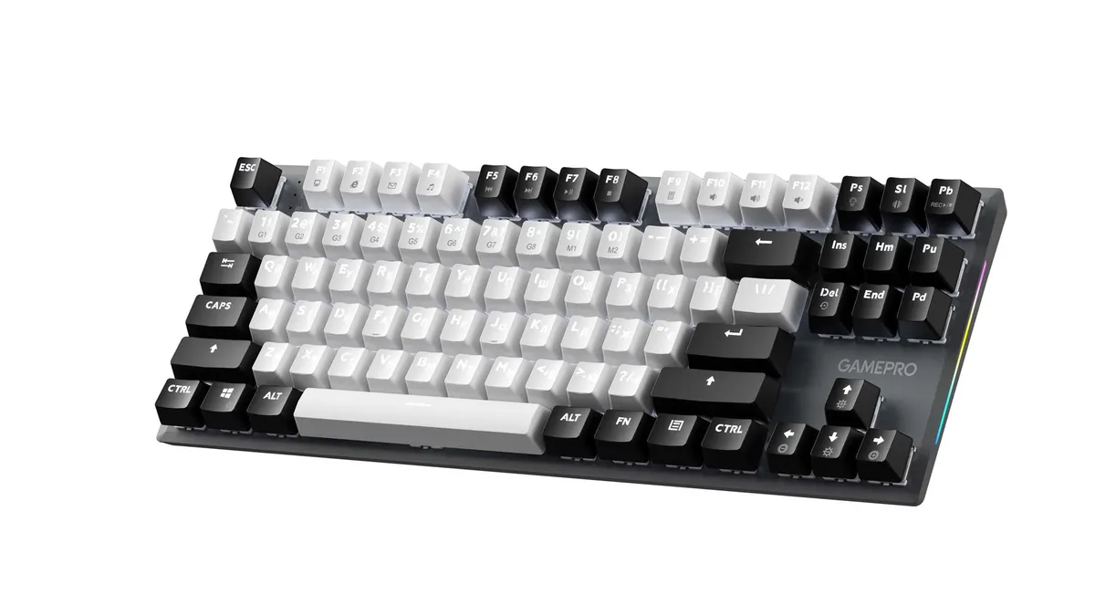 Клавіатура GamePro Genesis Joker MK124G Outemu Red Swithes USB Gray - зображення 1