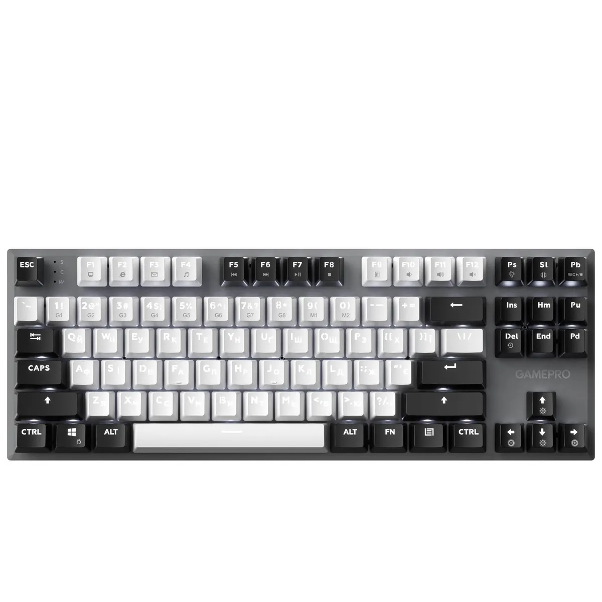 Клавіатура GamePro Genesis Joker MK124G Outemu Red Swithes USB Gray - мініатюра 20